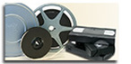 video cassettes and 8mm film image
